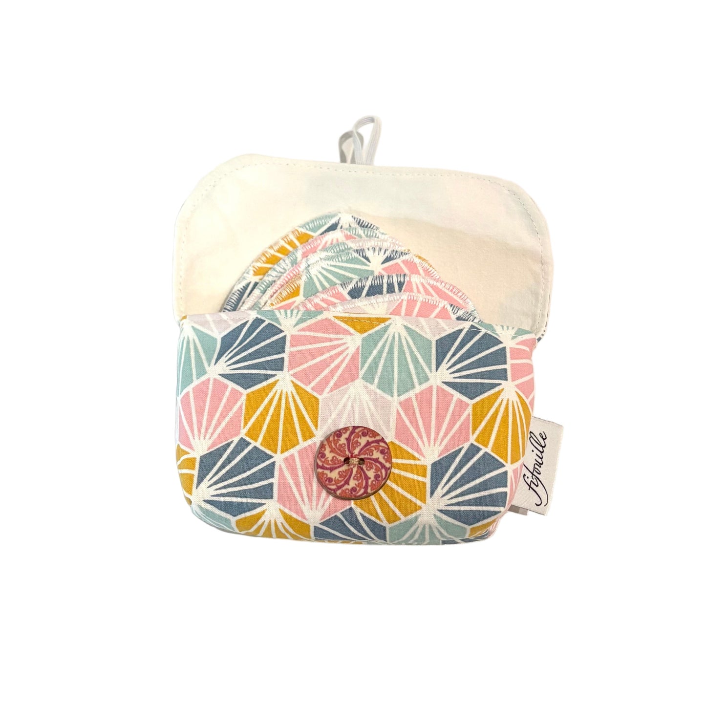 Lot de cotons lavables avec pochette