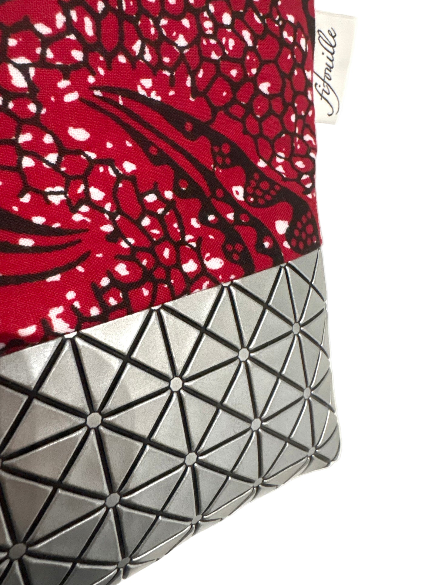 Trousse coton et simili cuir