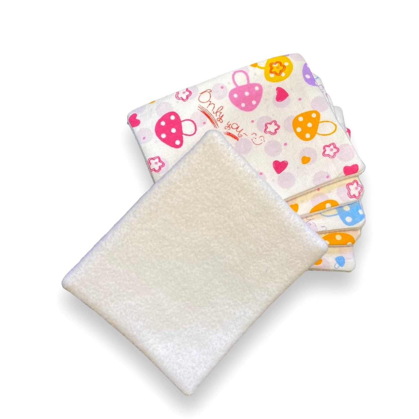 Cotons lavables pour le change