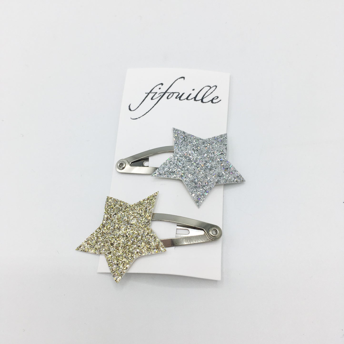 2 petites barrettes étoiles
