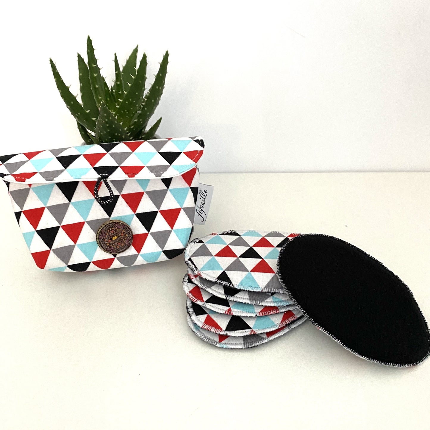 Lot de cotons lavables avec pochette