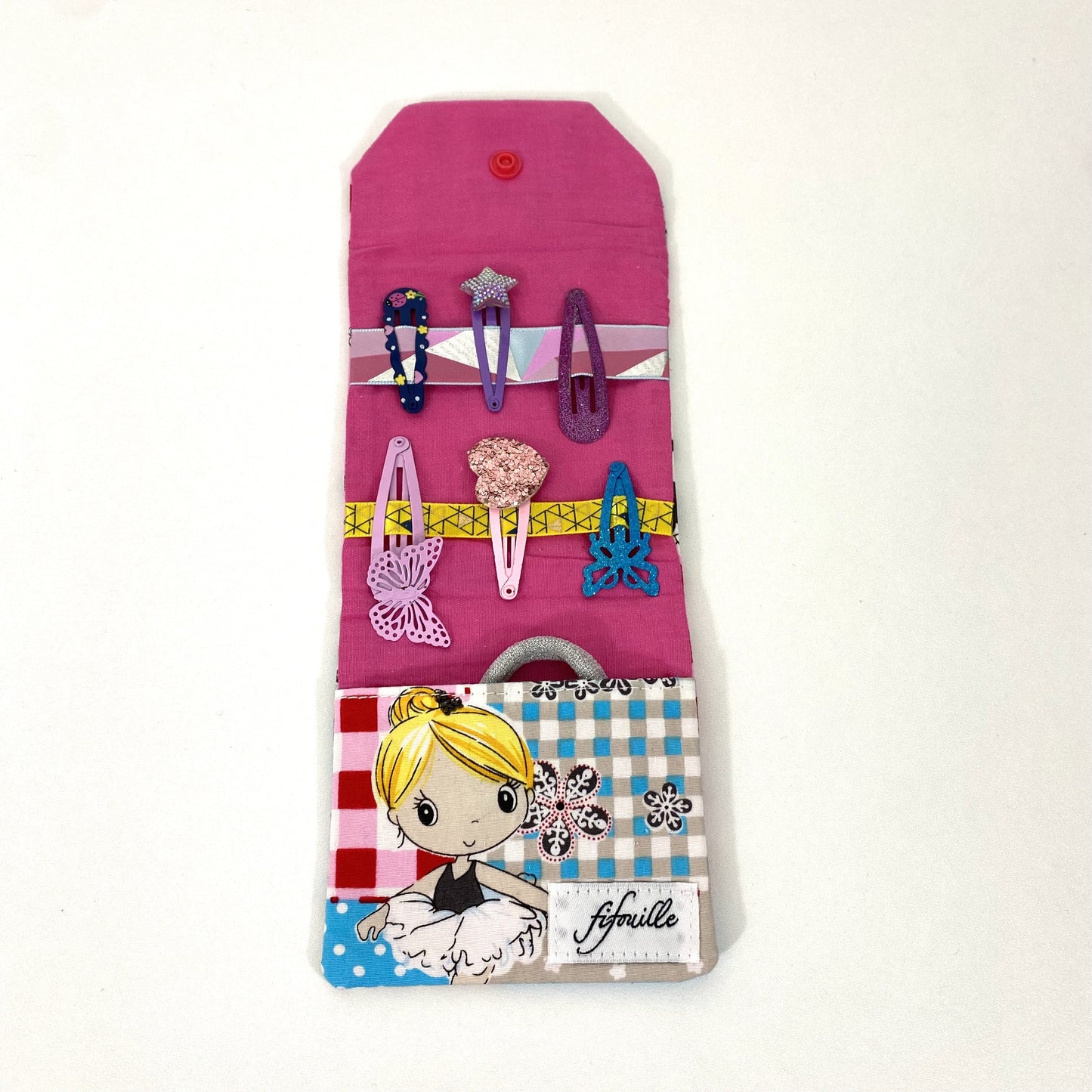 Petite pochette à barrettes