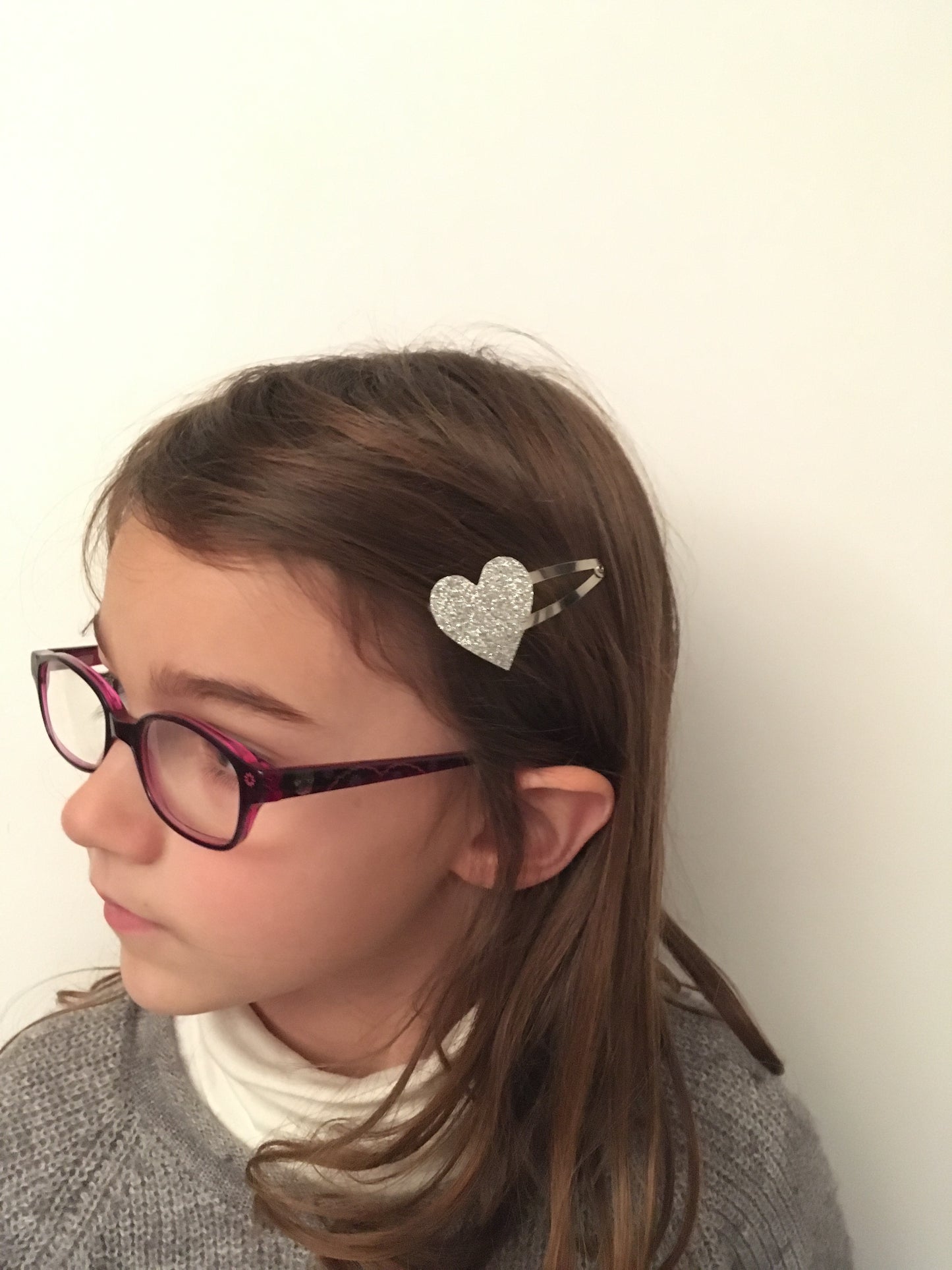 2 barrettes coeurs