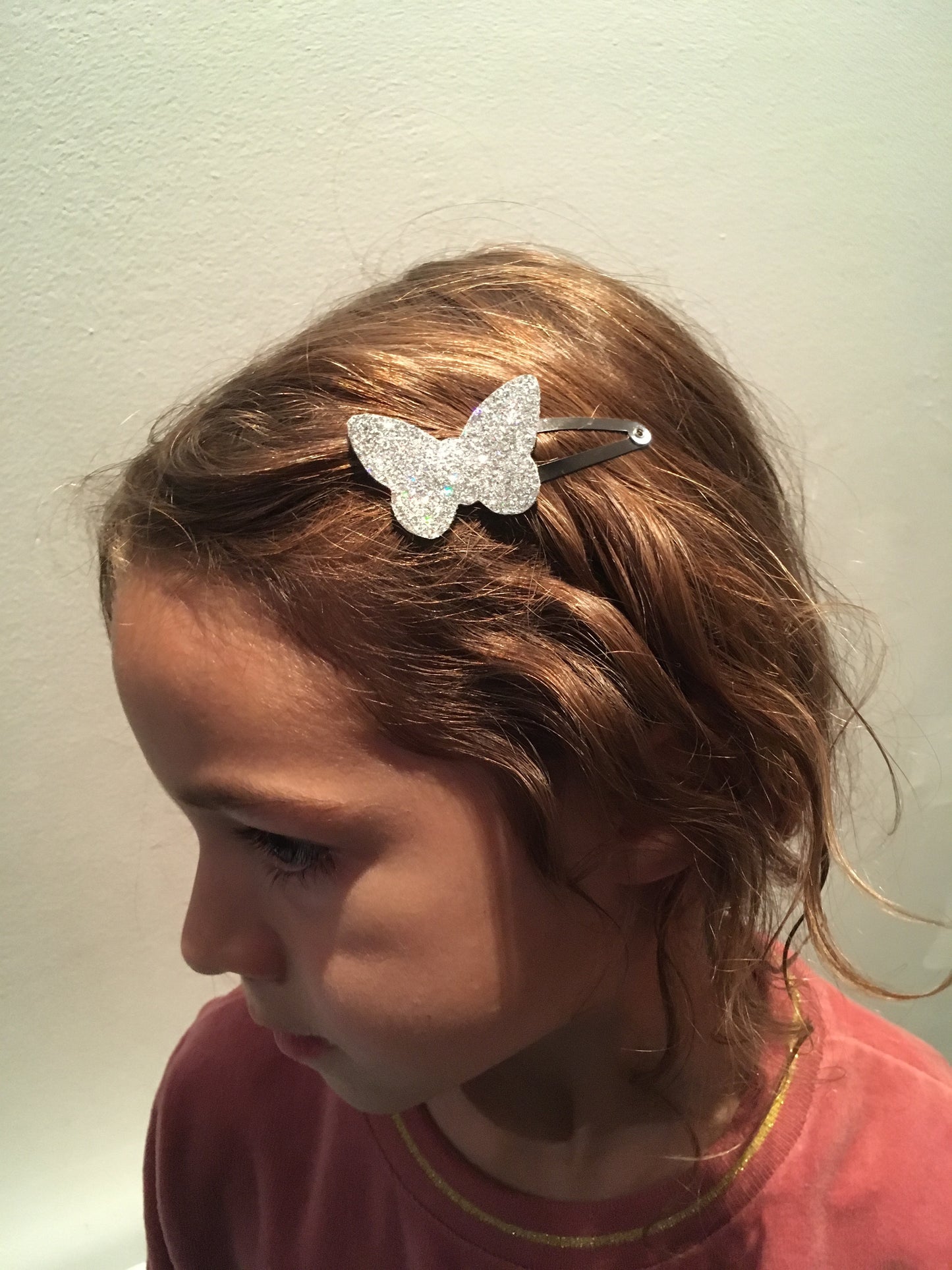 2 barrettes papillons