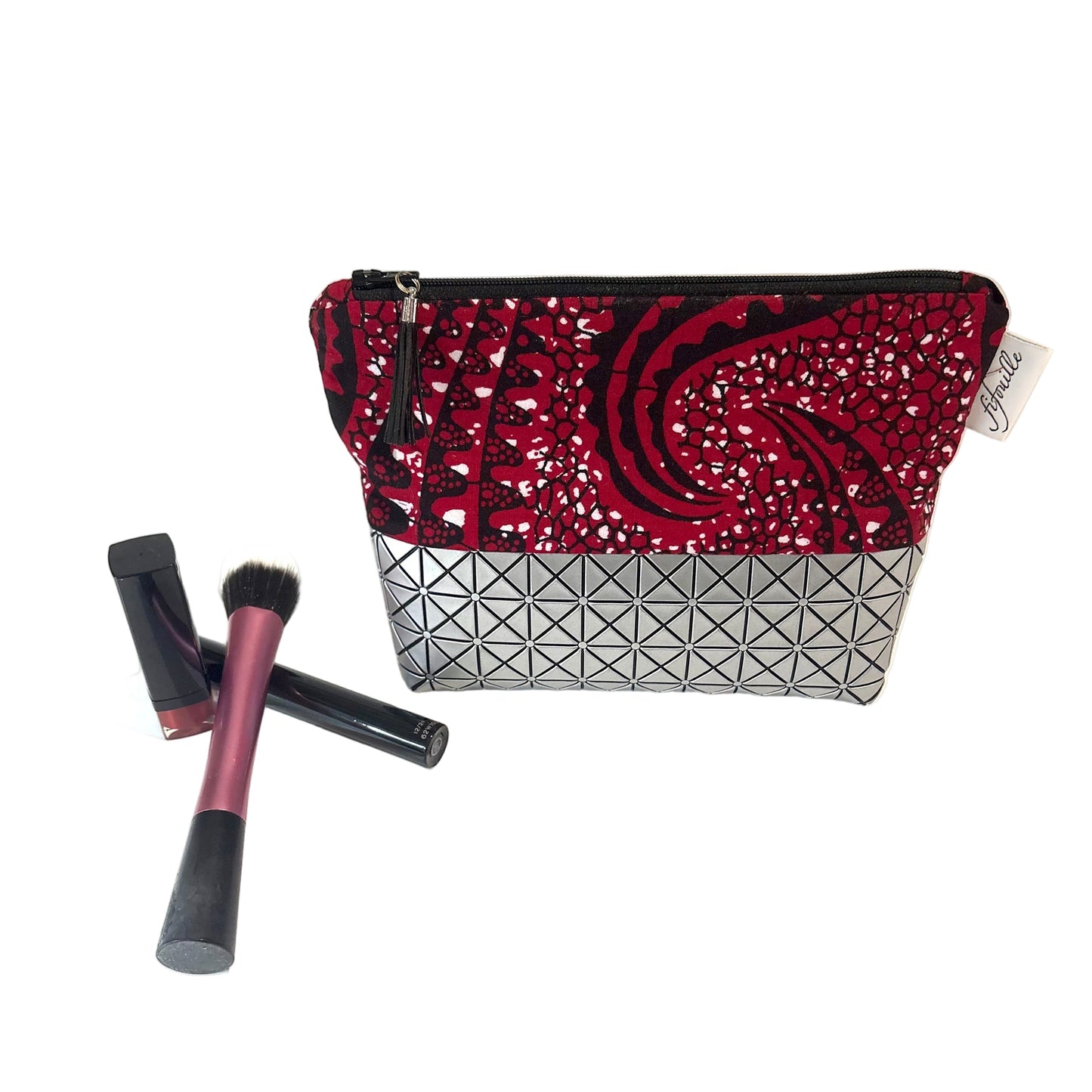 Trousse coton et simili cuir