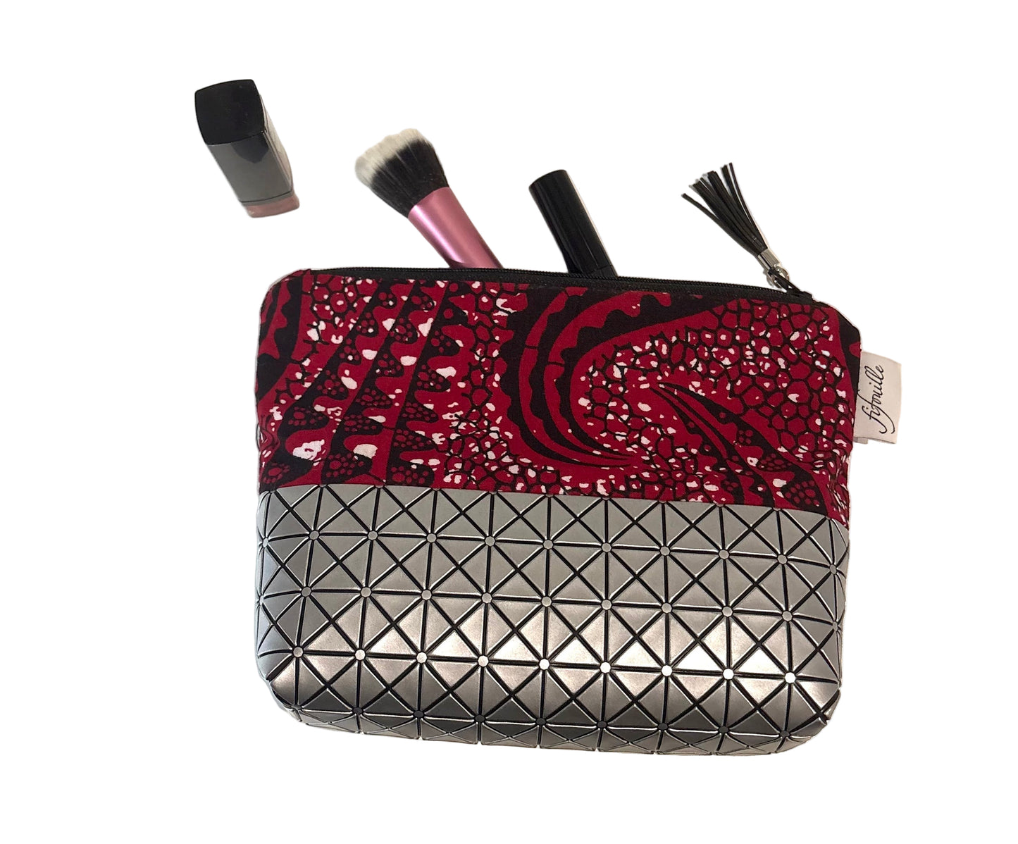 Trousse coton et simili cuir