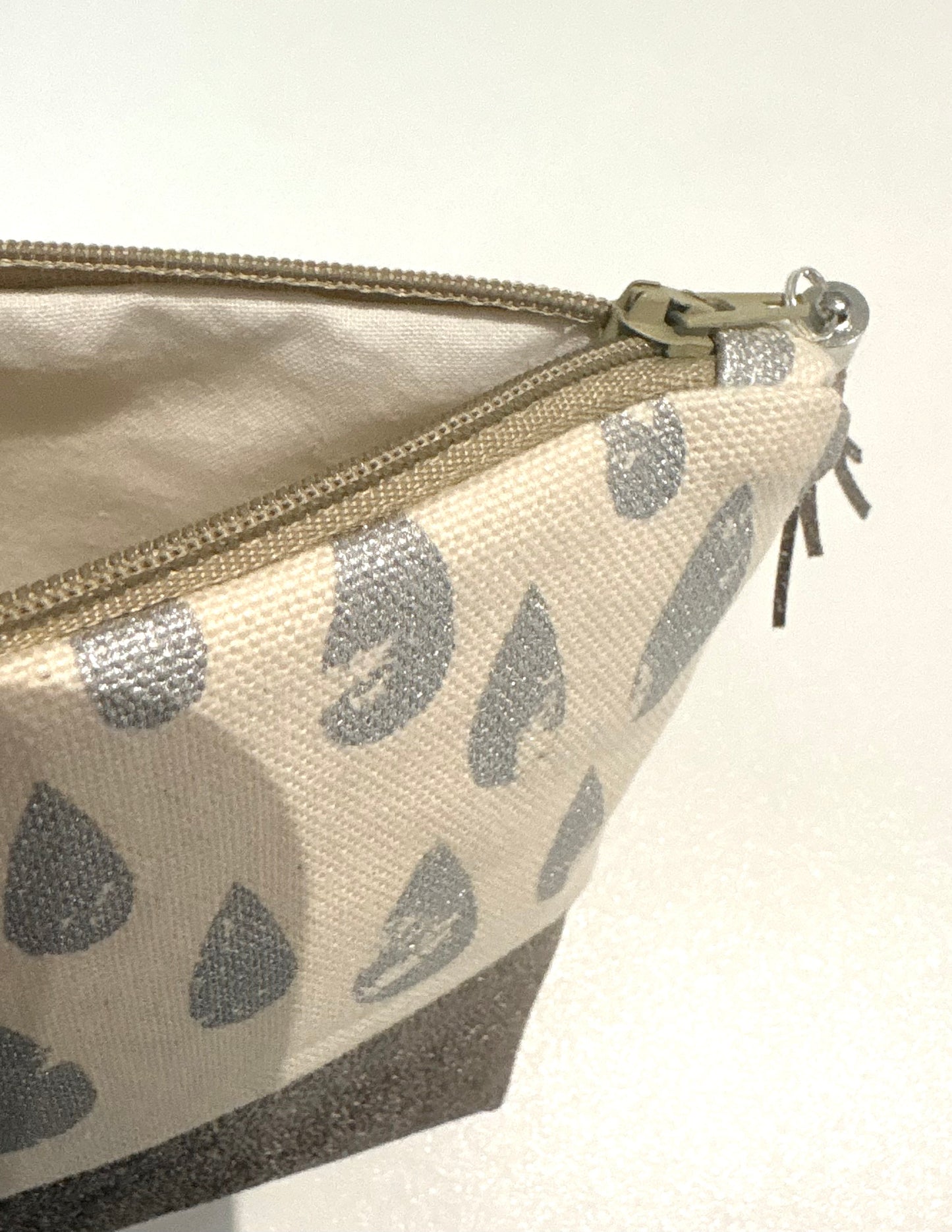 Trousse coton et simili cuir