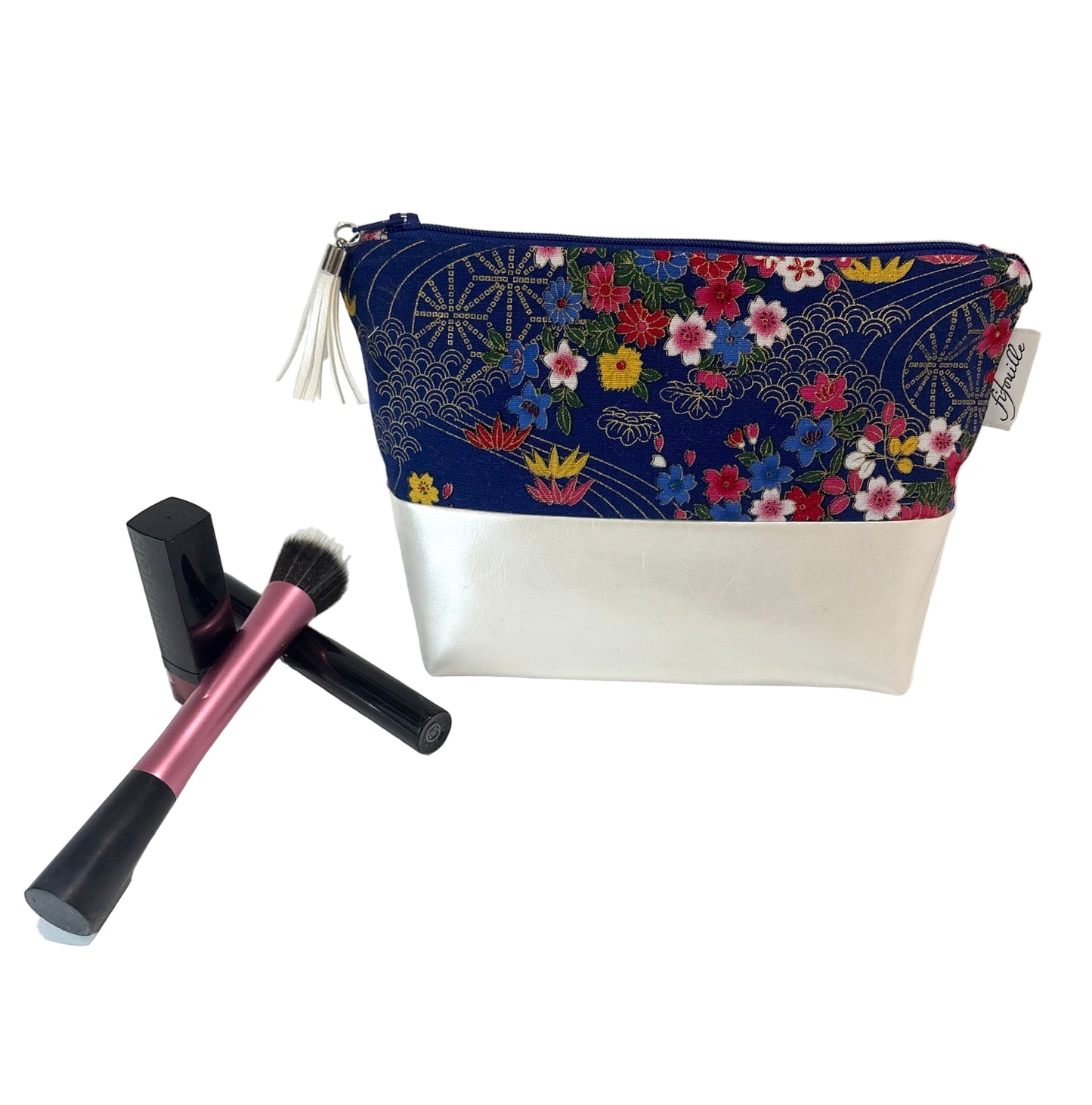 Trousse coton et simili cuir