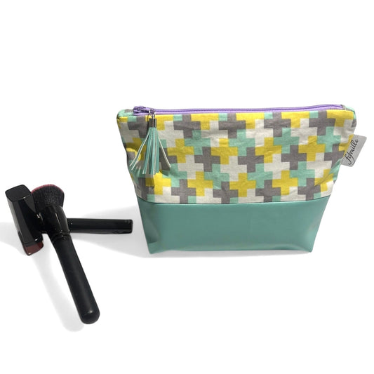 Trousse coton et simili cuir
