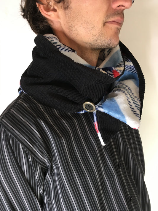 Echarpe style snood pour homme