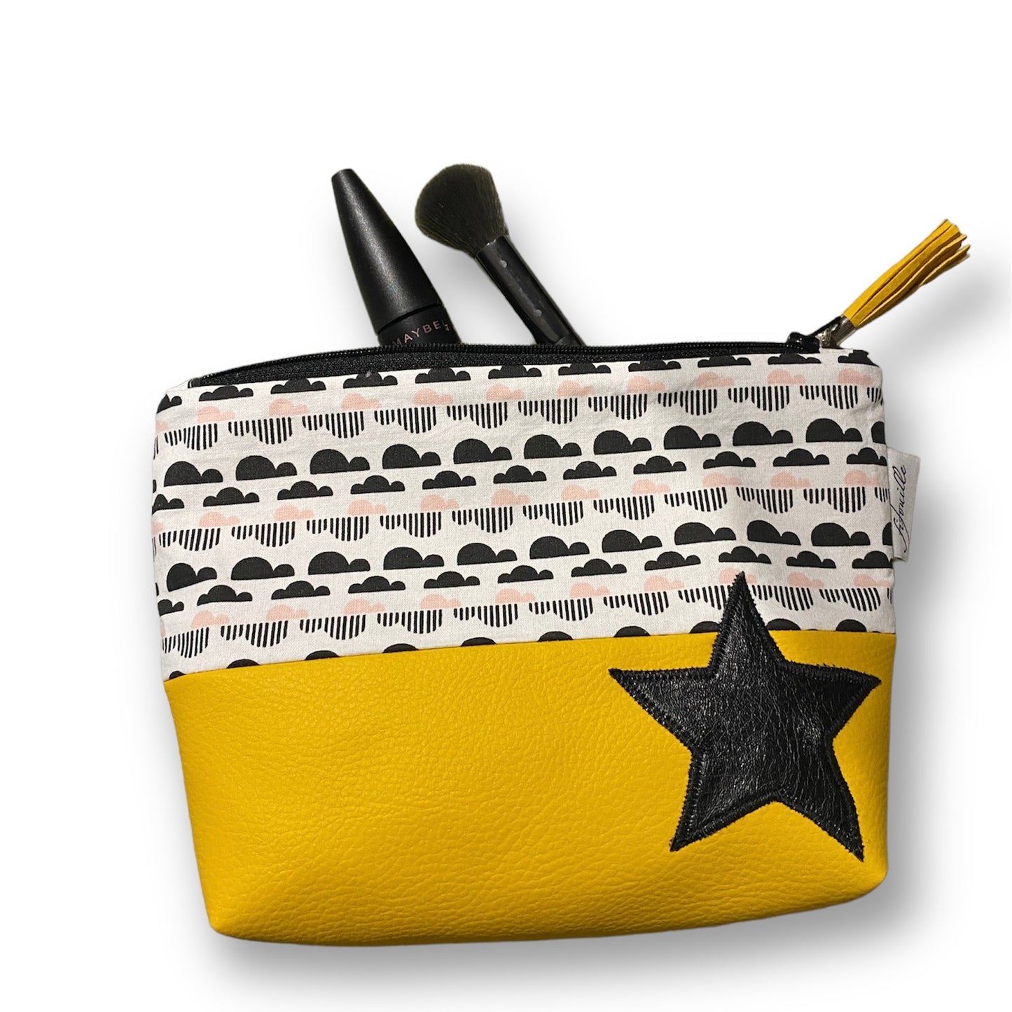 Trousse coton et simili cuir